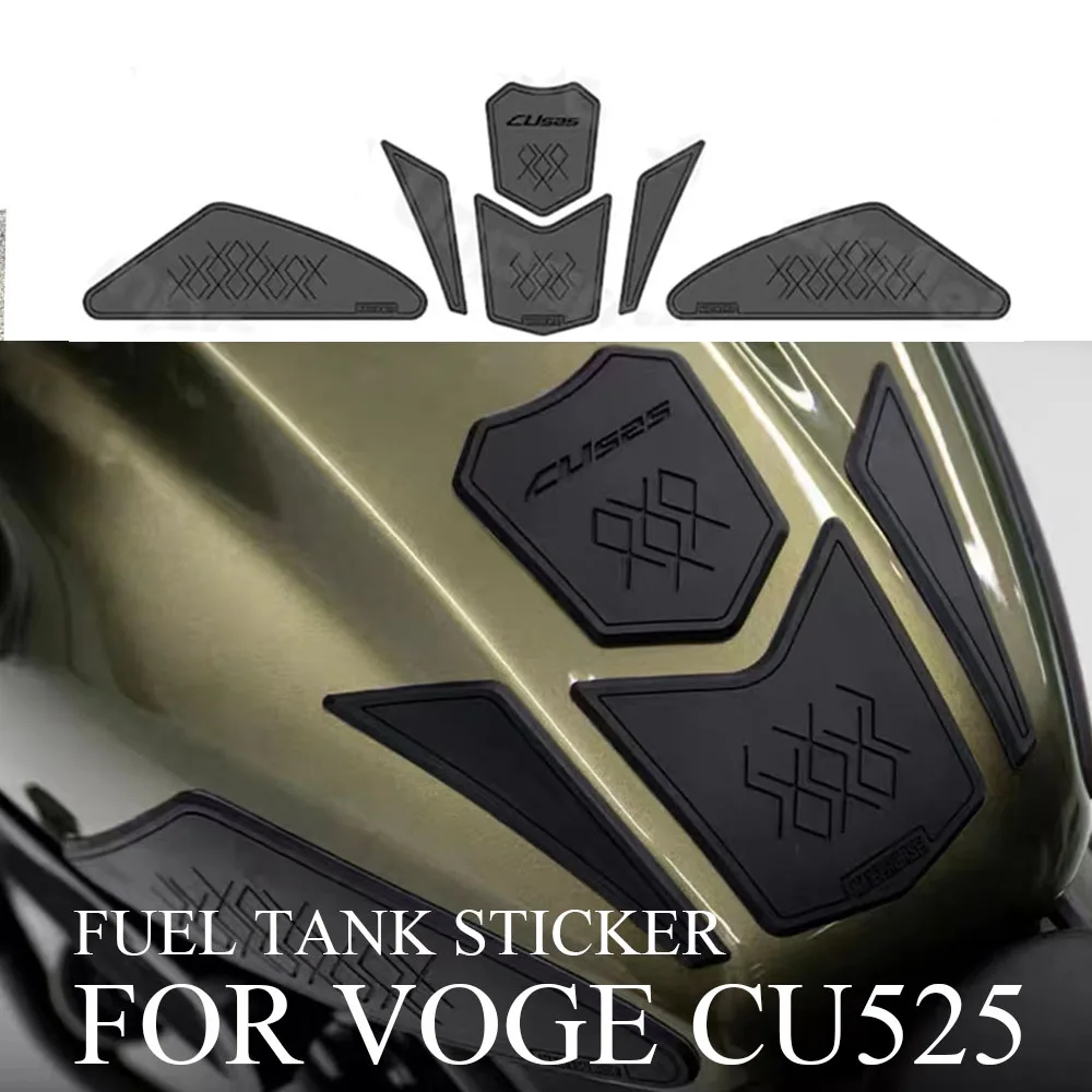 

For Voge CU525 CU 525 Thickened Fuel Tank Sticker Rubber Fishbone Sticker Modified Anti Wear And Anti Slip Sticker