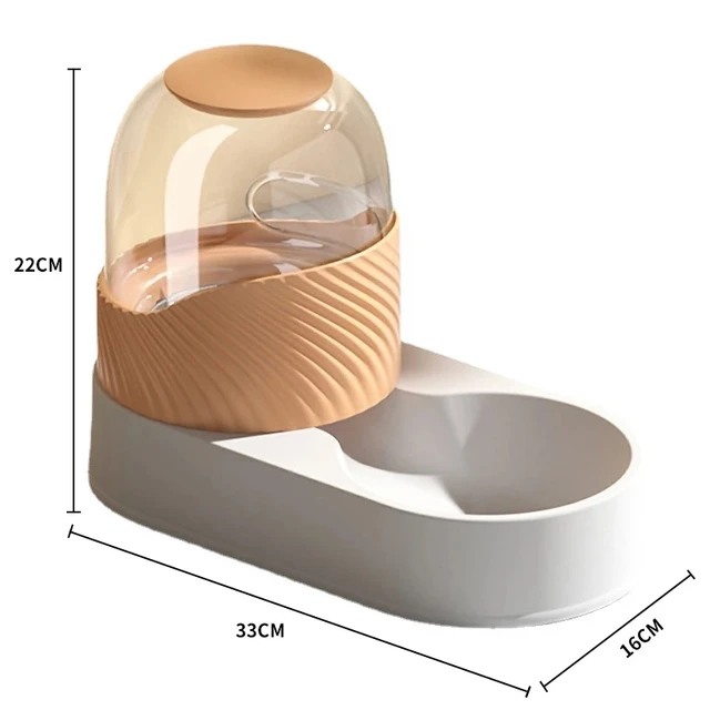 2L/3.5L Cat Automatic Feeder Water Dispenser Pet Feeding Food Container Bowl Large Capacity Plastic Solid Vertical Dog Supply 6