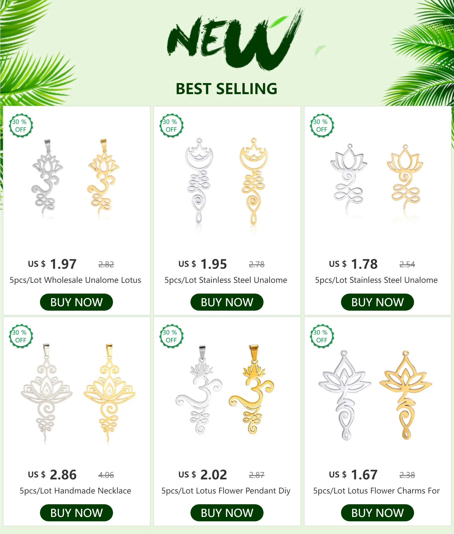 5 teile/los neue Mode Trend Charms für Schmuck Herstellung Edelstahl Tulpe Blume Anhänger DIY Accessoires für Armband Halskette – Detail 1