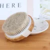 Professional Dry Brush Dry Skin Body Brush Cellulite Massager with Horsehair Back Brush Scrubber Skin Clean and Exfoliation 1