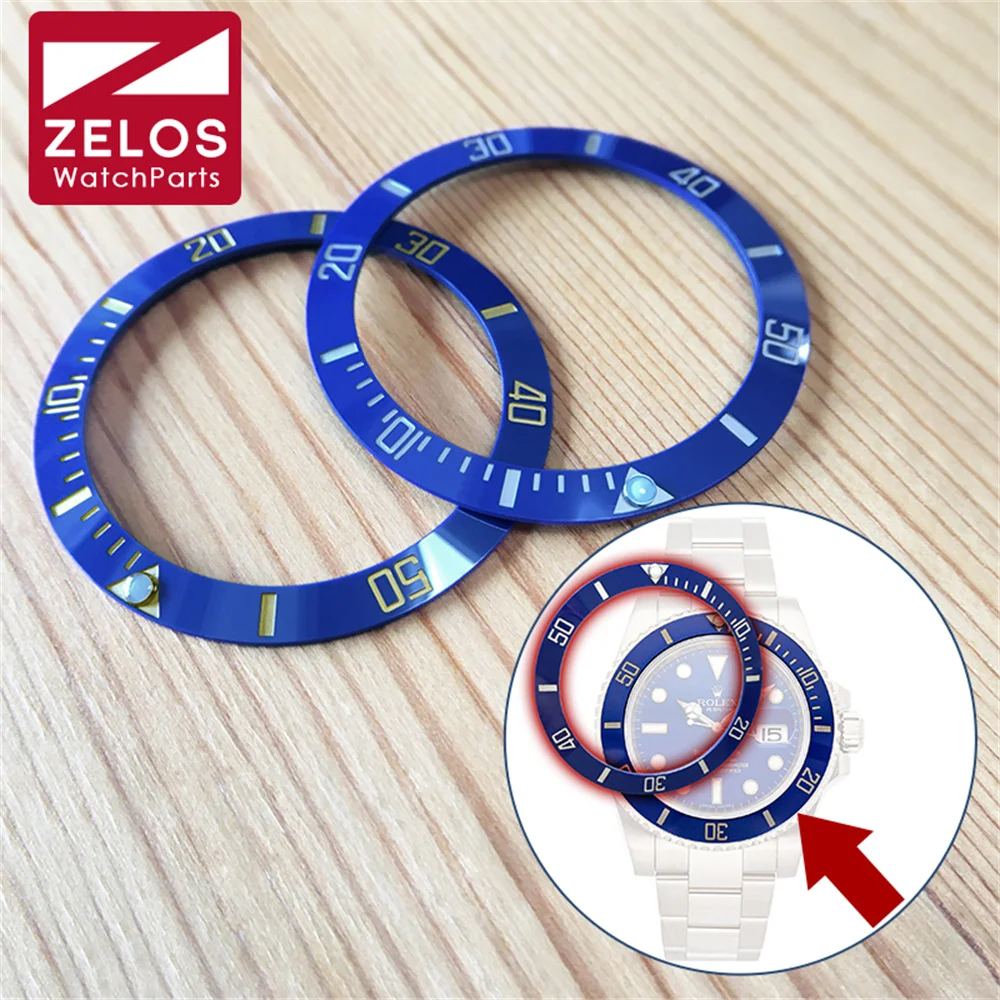 Intarsio Con Inserto In Ceramica Cerachrom Blu Per Rolex Submariner Data Blue Sunburst Dial 116613 Watch