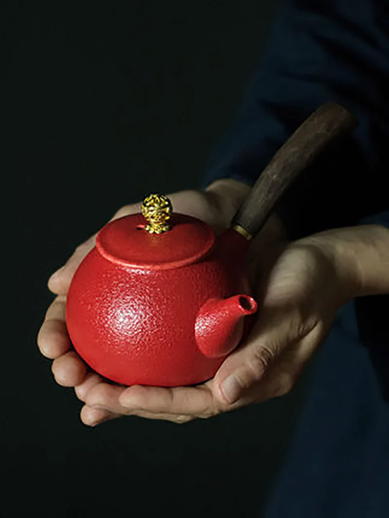 Porcelain Tea Infuser Pot, Teapot Kettle, Ceramic Green Puer Oolong, Kung Fu Tea Pots for Chinese Wedding, Home Office Accesso