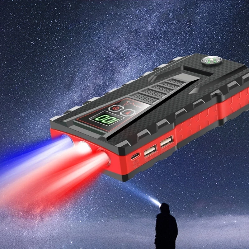 99800mAh Portable Car Jump Starter Power Bank Car Booster Charger 12V Starting Device Petrol Diesel Emergency Booster