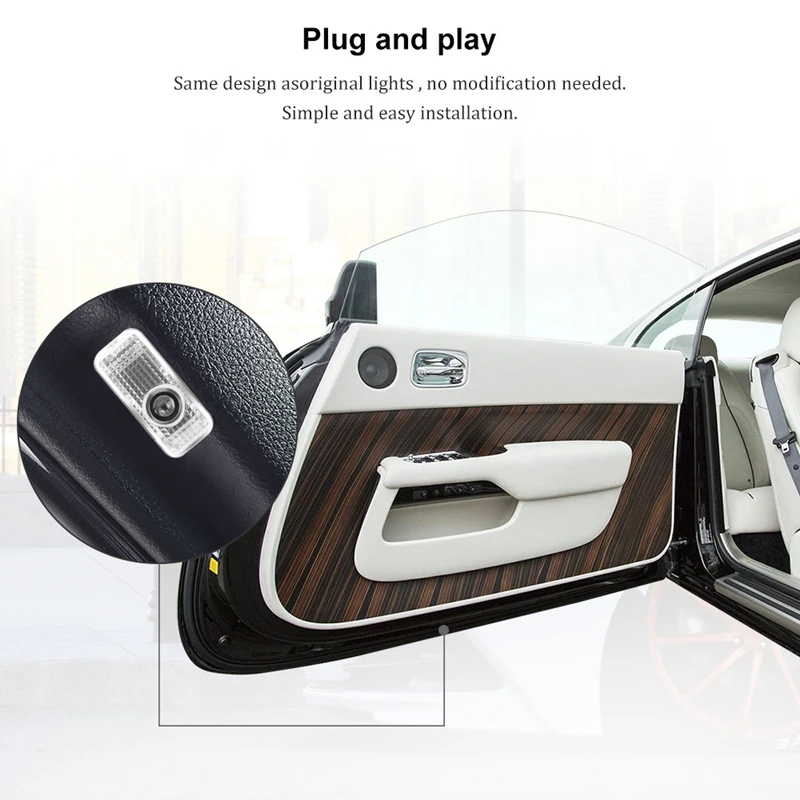 Proiettore Logo Portiera Auto SIGANDG - Luci LED Sottoscocca Per Audi, VW E Modelli Compatibili - Foto 6