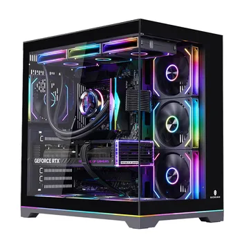 WJCOOLMAN Lonely Warrior PLUS Rainbow Edition Sea View Room Computer Case / 360 Water Cooling / ARGB Lighting Strip