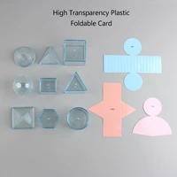 Children 3D Geometric Solids Shape Math Toys Montessori Parish Transparent Geometry Model Learning Educational Toy Teaching Aids 2
