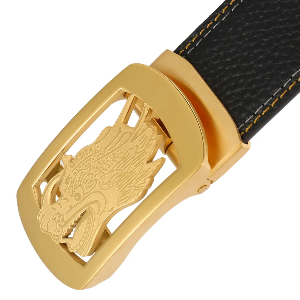 

2021 fashion high quality new stainless steel men's first layer belt casual belt women luxury designer brand Automatic buckle
