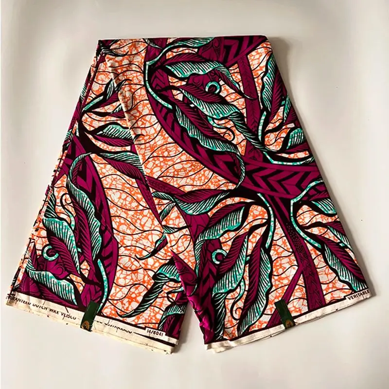 cotton Holland fabric real wax high quality Africa Nigeria Ghana style Ankara fabric African clothing wax print 6 yards