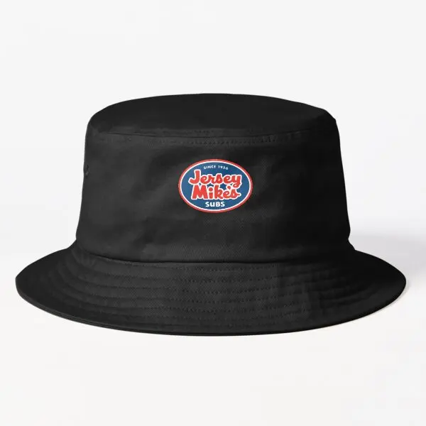 

Jersey Mikes Subs Jersey Mike Jersey M Bucket Hat Summer Fishermen Fish Sun Spring Black Solid Color Casual Sport Outdoor