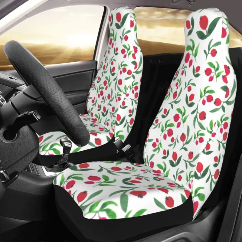 

Cherry Fruit Cute Fashion Universal Protector Interior Accessories For SUV Auto Seat Cover Polyester Car Styling