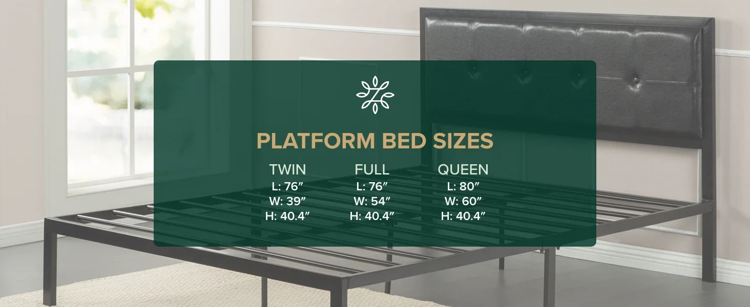 Cherie Platform Bed Sizes