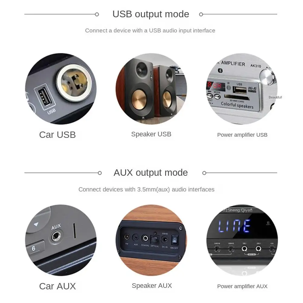 Hot For Car Radio 3.5mm Jack AUX Stereo Audio Receiver Adapter Music Receiver Auto Bluetooth Bluetooth 5.0 Receiver Adapter