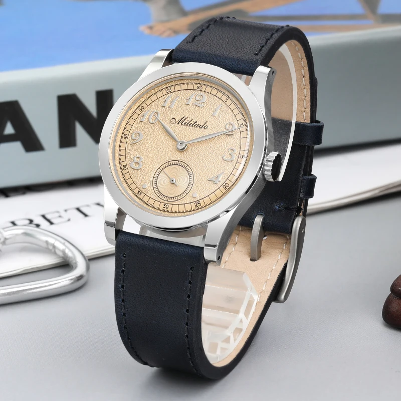 Militado ML01 Quartz Watch VD78 Movement 100m Water Resistance Wristwatch Domed Hardlex Crystal Stainless Steel Watches Men
