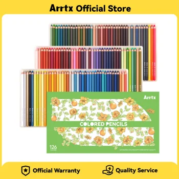 Matite Colorate Arrtx 2026, 84/126 Colori, Mina Morbida per Colorare, Disegnare, Sfumare, Ombreggiare, Schizzare e Dipingere per Artisti Adulti