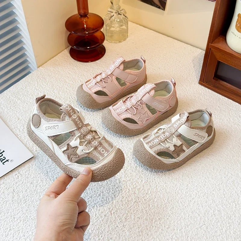 Kids Mesh Breathable Hollowed Out Non Slip Sandals