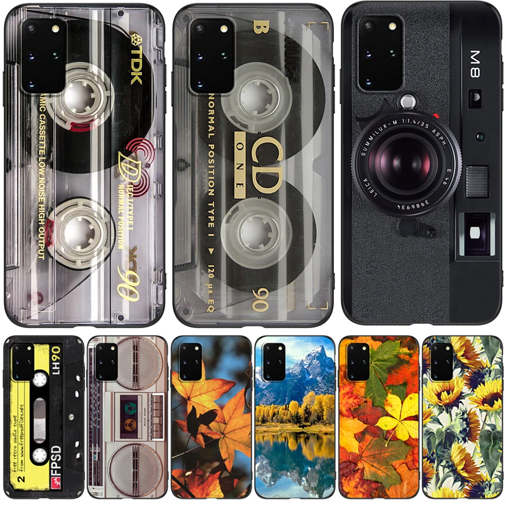 Per Samsung Galaxy S20 Custodia Per Samsung S20 Plus S20 Ultra S20 Fe Custodia Galaxys20 S 20 + Custodia In Tpu Nero Retro Old Tape Cassette