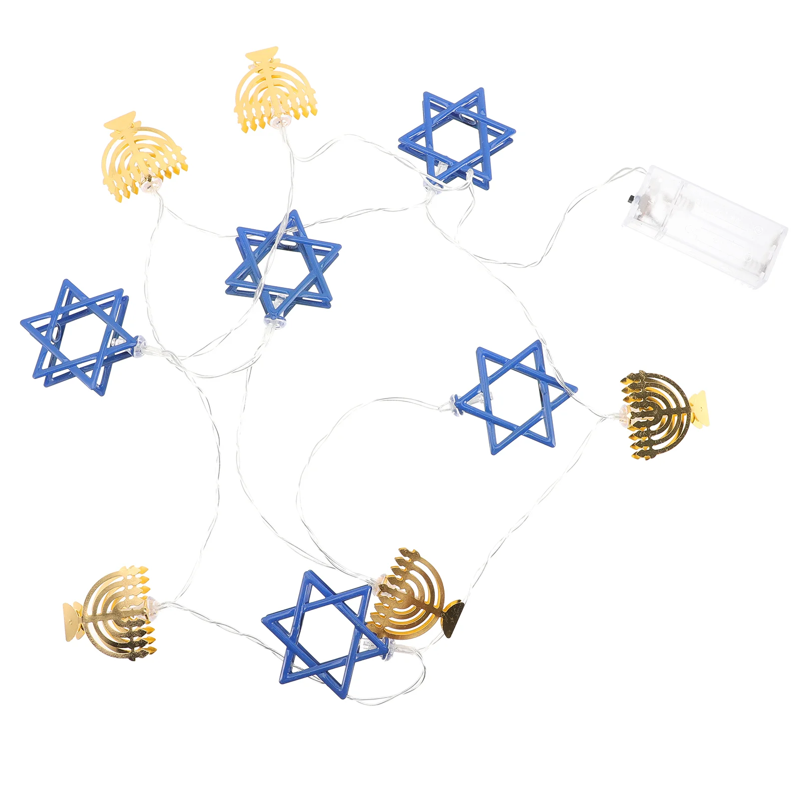 

Hanukkah Fairy String Lights Candlesticks Menorah Wrought Iron Chanukah Decorations Menorah Party Wedding DIY Decor Light