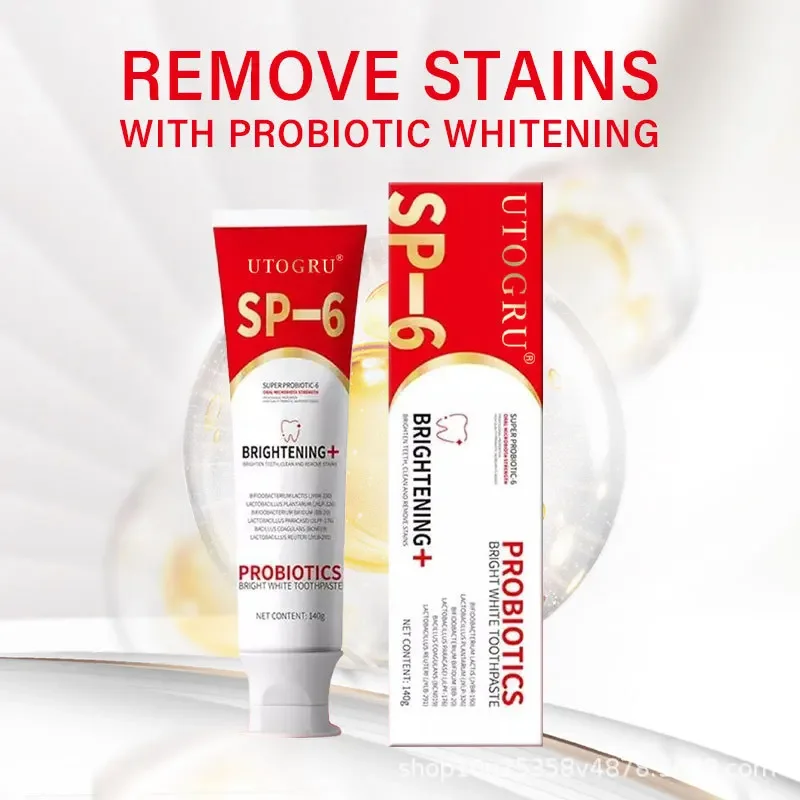 Probiotic Toothpaste 120g SP-6 Whitening Tooth Remove Plaque Stains Teeth Whitener Oral Hygiene Clean Fresh Breath Denta