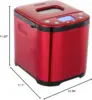 Bread Maker Machine with Nonstick Bowl, Bread Hook, Measuring Cup & Spoon. 15-in-1, Gluten-Free Bread, Cake 6