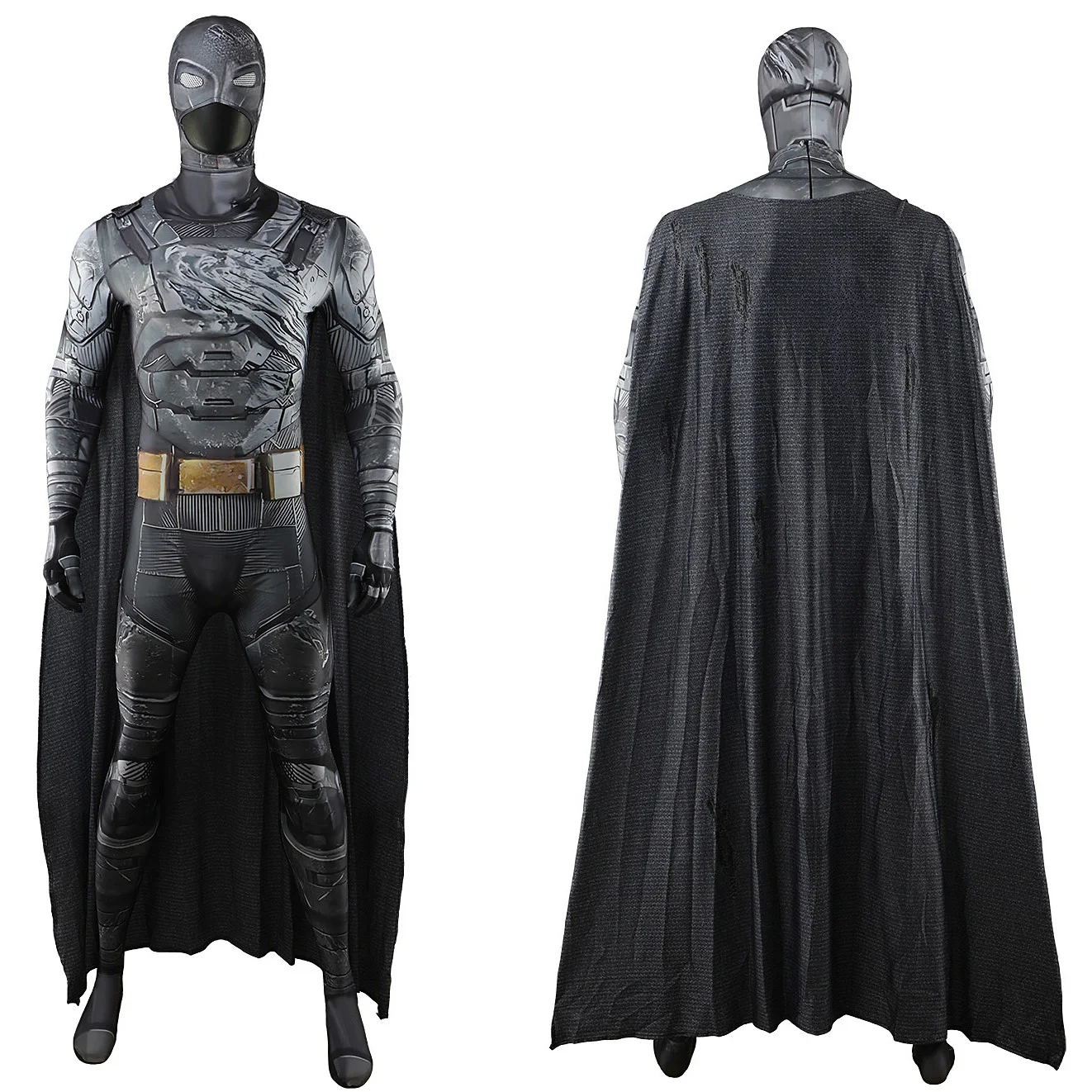 DC-Inspired Batman Cosplay Bodysuit for Adults and Kids