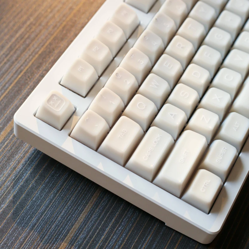 Echome-branco Jade Tema Teclado Cap Translúcido Pbt Sublimação de Corante para Teclado Mecânico SA Perfil