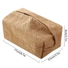 Nordic Cotton Linen Cloth Art Tissue Box Holder Car Tissue Holder Desk Table Napkin Holder Home Decor Handkerchief Box Gift 6