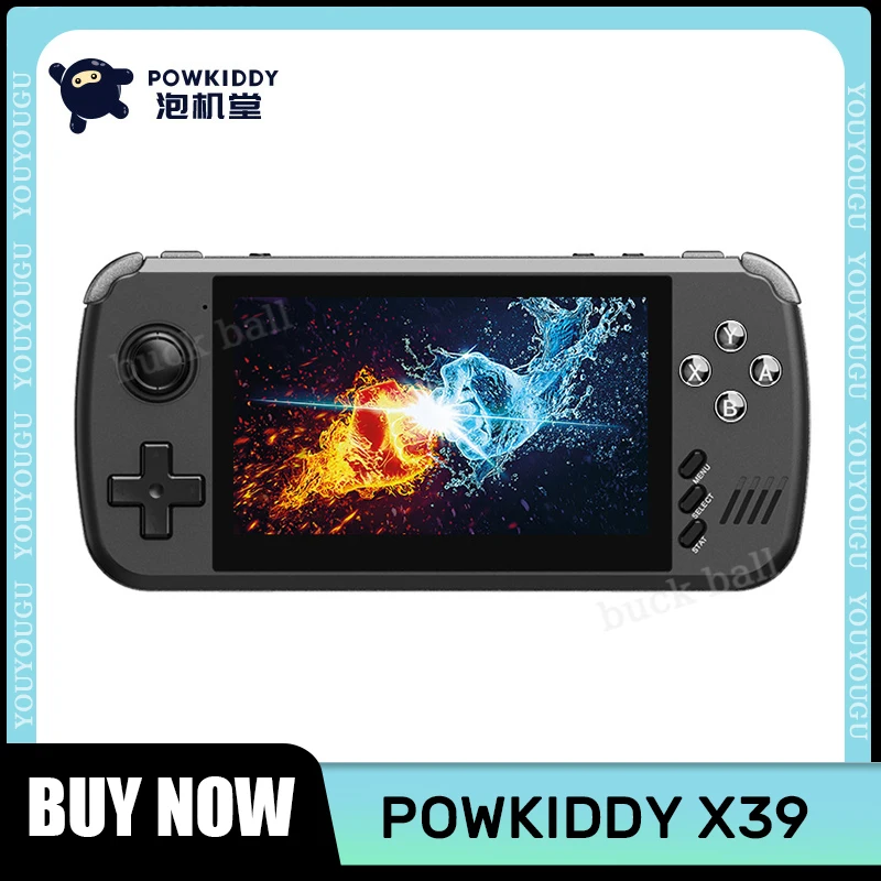 

Powkiddy X39 Pro Retro Video Games 4.3 Inch Ips Screen High Definition Portable Retro Handheld Game Console Linux Children Gift