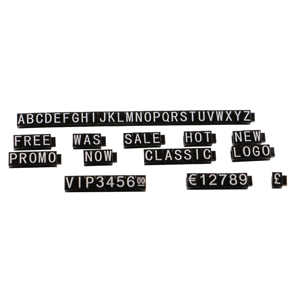 Prezzo Display Cubo Numero Lettera Prezzo Cubo Regolabile Cartellino Del Prezzo Espositore Etichetta Dollaro Prezzo Etichetta Stand Block Kit