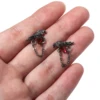 Love and Deep Space Black Crow Earrings Punk Retro Crow Chain Pendant Best Gift for Friends Party Accessories Fan Cosplay Props 3