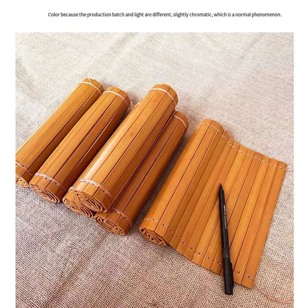 창의적으로 쓸 수 있는 빈 대나무 간단한 다기능 고대 스타일 대나무 슬립북 스크롤 중국어 스크롤 클래식