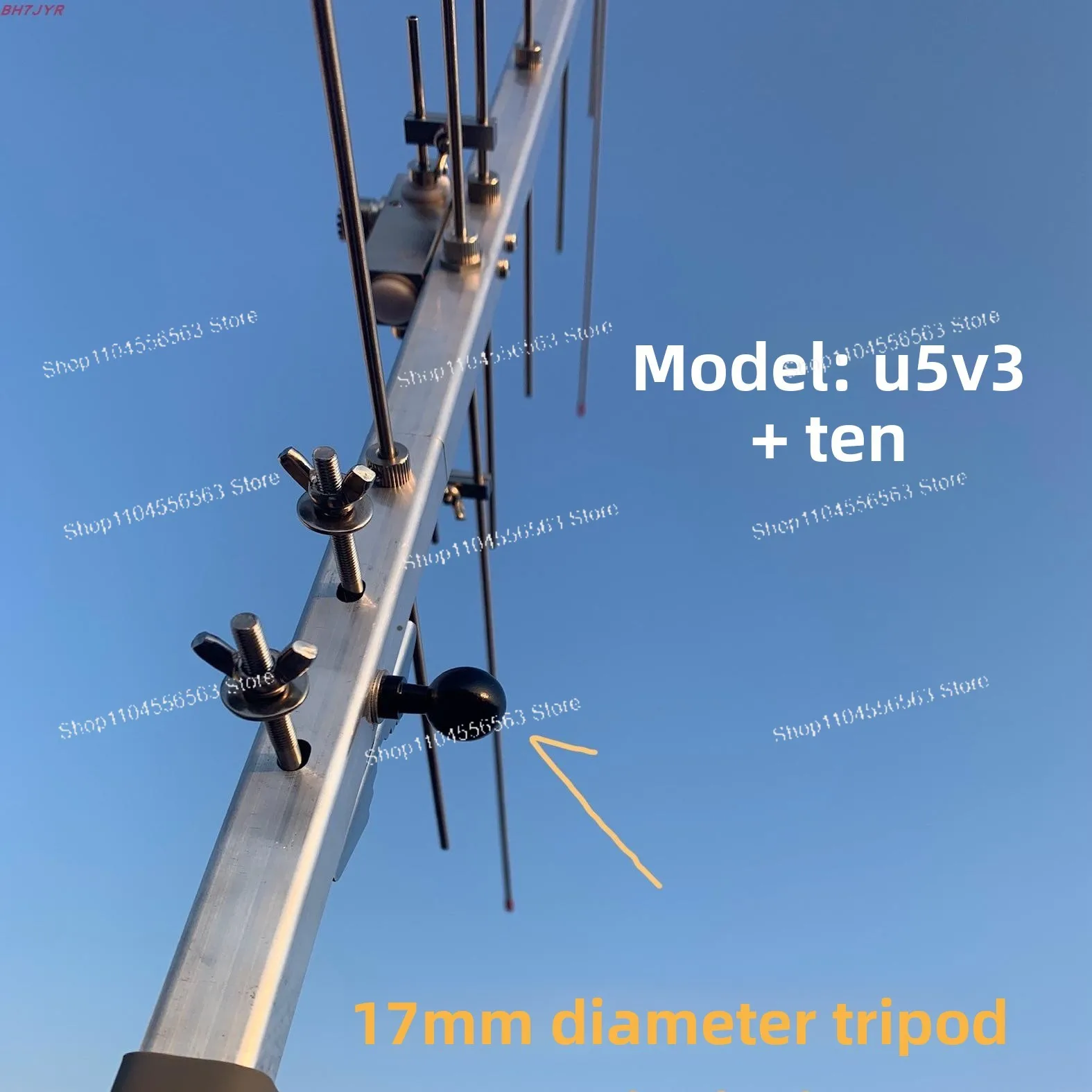 U5V3 UV 듀얼 밴드 야기 안테나 ? 휴대용/고정형 퀵 릴리즈 디자인, 위성 및 중계기 통신용