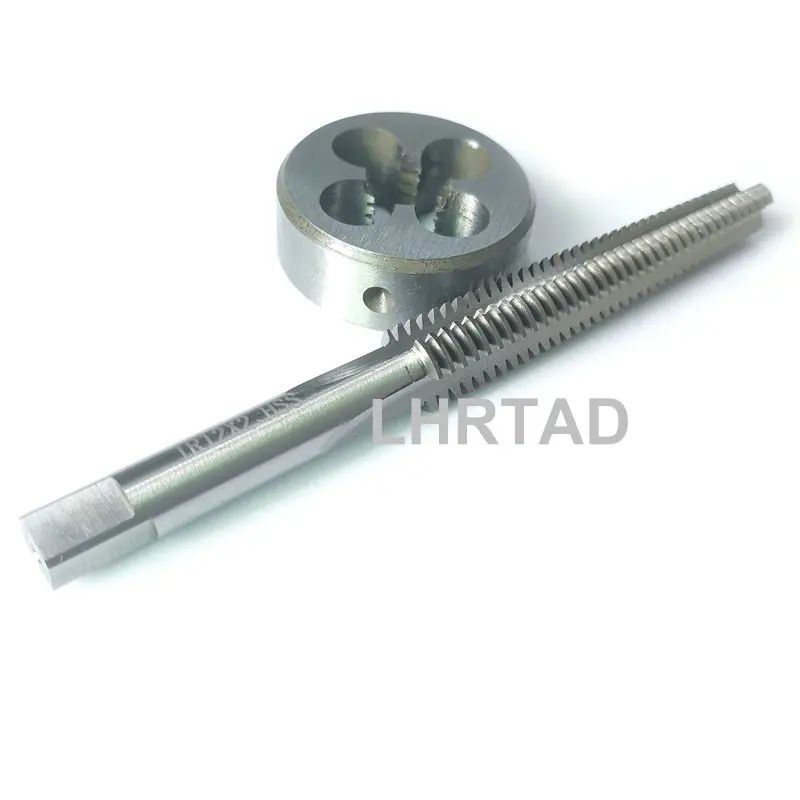 오른쪽 왼쪽 사다리꼴 스레드 탭 너트 다이 세트, Tr12 TR12X2 TR12X3 HSS 메트릭 수동 도구 다이 및 나사 탭 T12 T12X2 T12X3