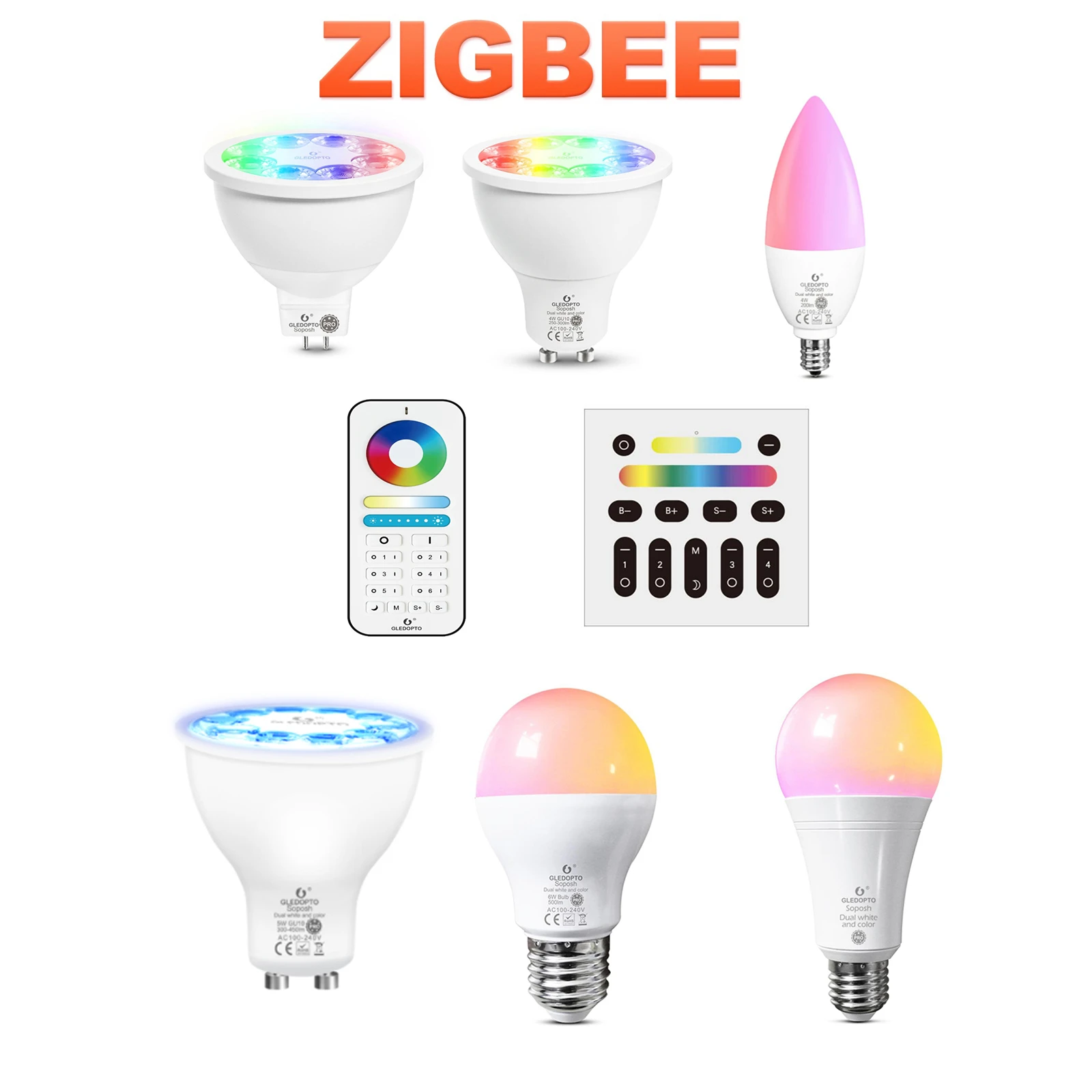 rekenmachine Burgerschap volleybal Zigbee 3.0 4w 5w 6w 12w Rgb+cct Led Smart Bulb Pro Mr16 Gu10 E14 E27 Led  Lamp Light Compatible Echo Alexa App/voice/rf Remote - Led Bulbs & Tubes -  AliExpress