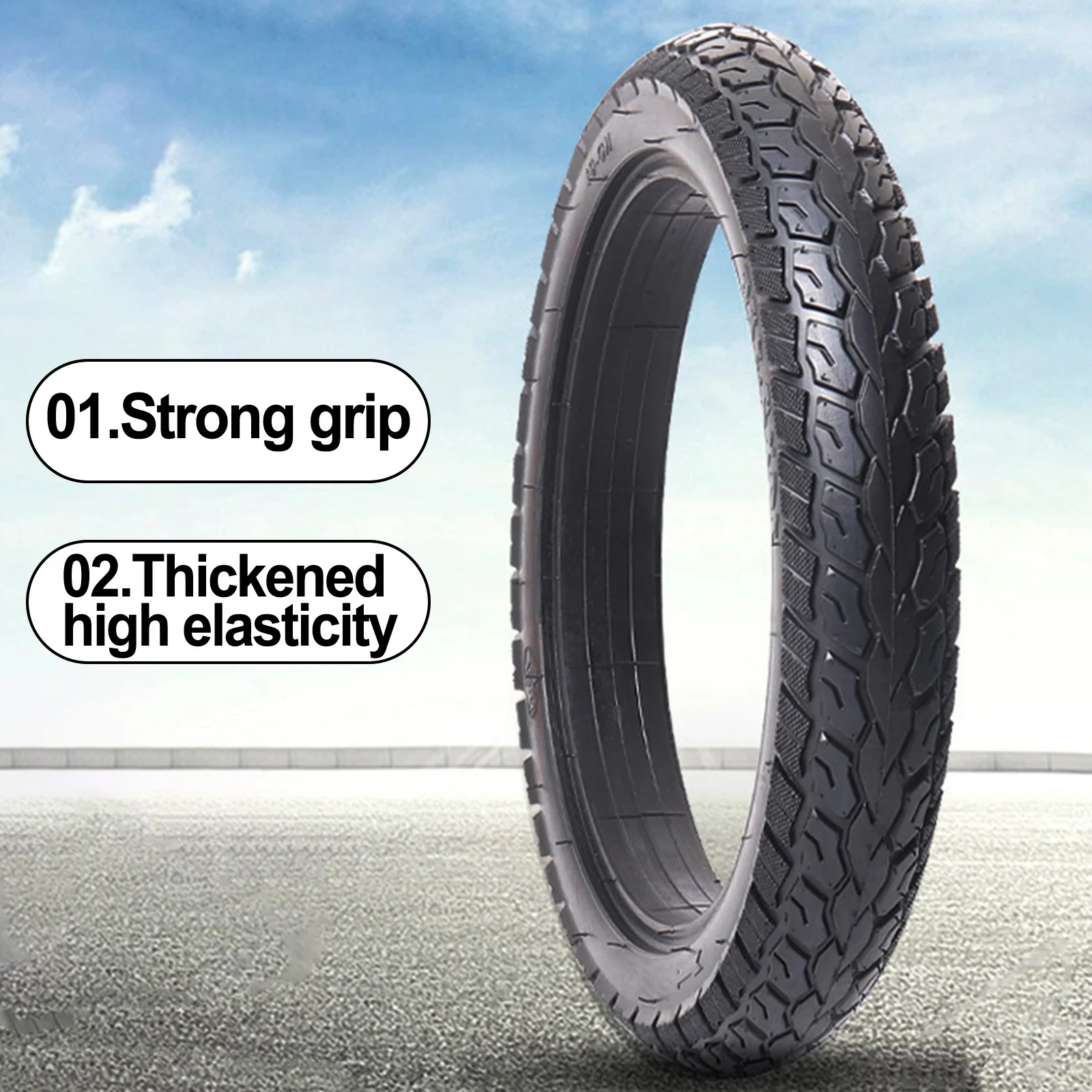 

Electric Bicycle Solid Tire 14x2.125 Rubber Outer Tyre Electrombile Solid Tyres Inflation-free Tires Electric Vehicle Parts