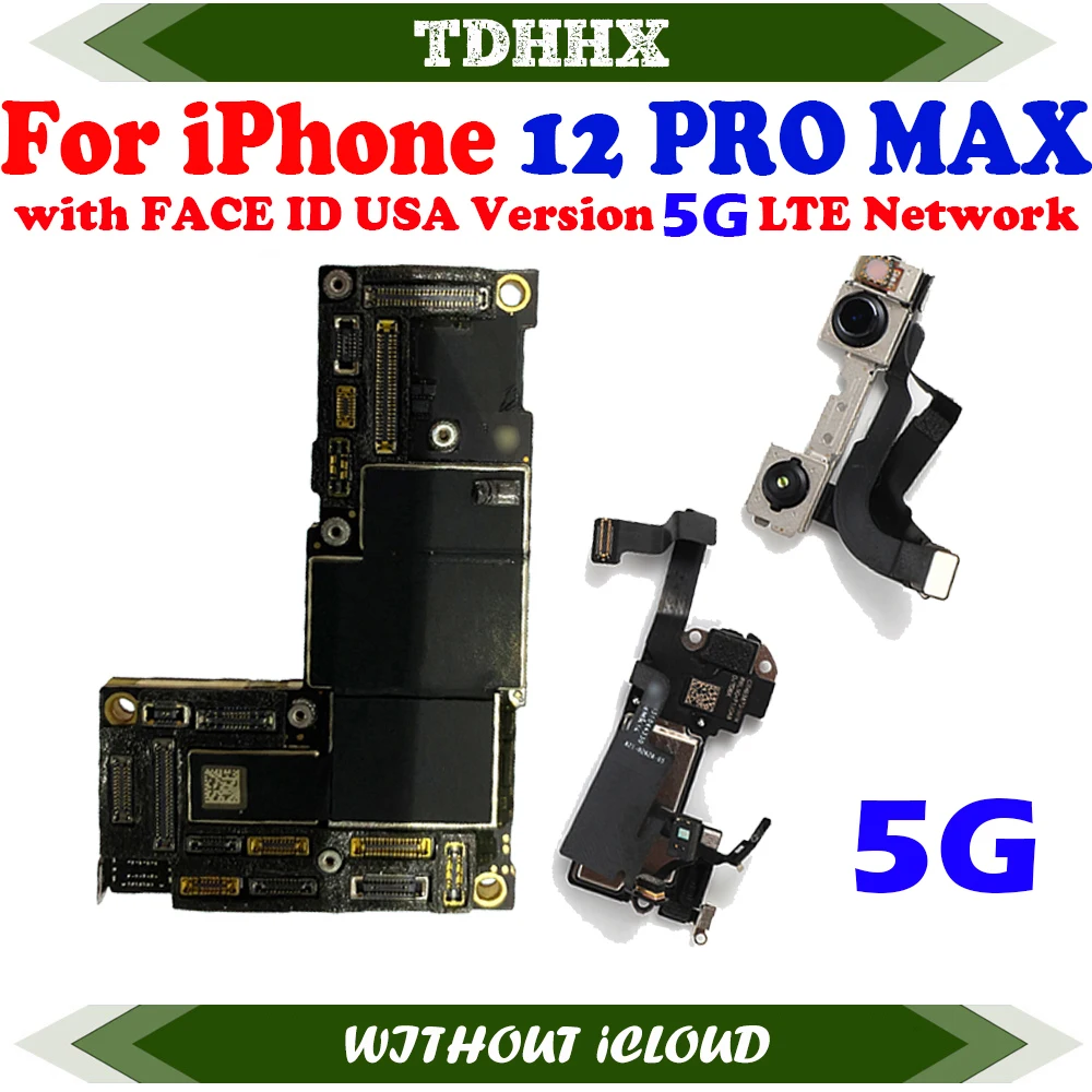 iPhone Motherboard Mainboard With iOS Sytem For iPhone 12 Pro Support Update Clean iCloud Plate Fully Tested