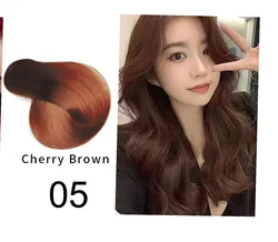 Mokeru Natural Organic Brown Hair Color Permanent Long - Lasting Professional Hair Dye Shampoo (Cherry Brown)