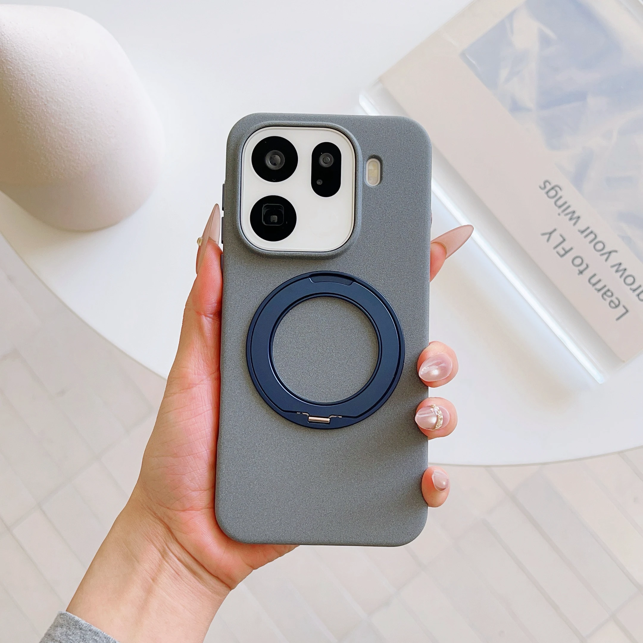 Stylish Colorful Magnetic Rotating Stand Shockproof Bumper Case
