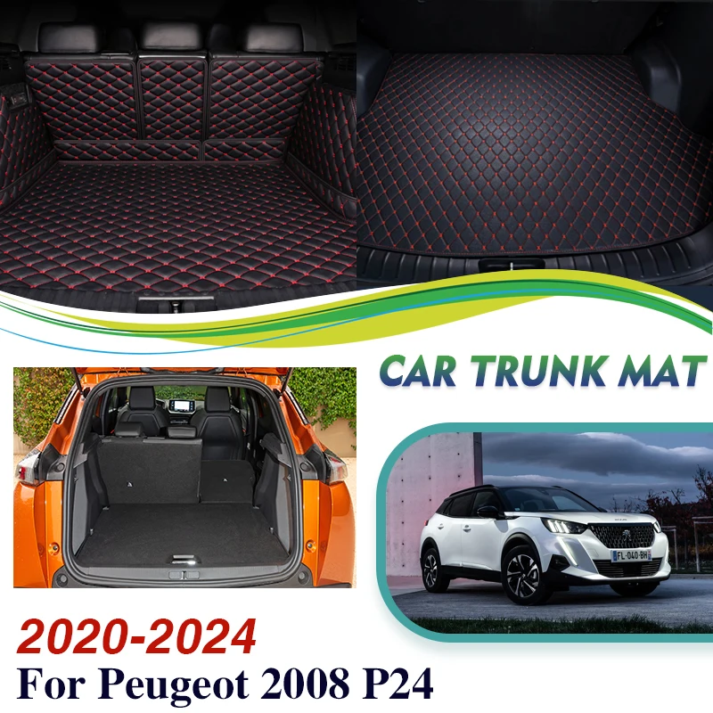 Tapis De Coffre Arrière De Voiture En Cuir Imperméable, Polymères, 5  Places, Pour Kit 2008 P24 2021 2020 2022 2023 2024 - Cargo Liner -  AliExpress