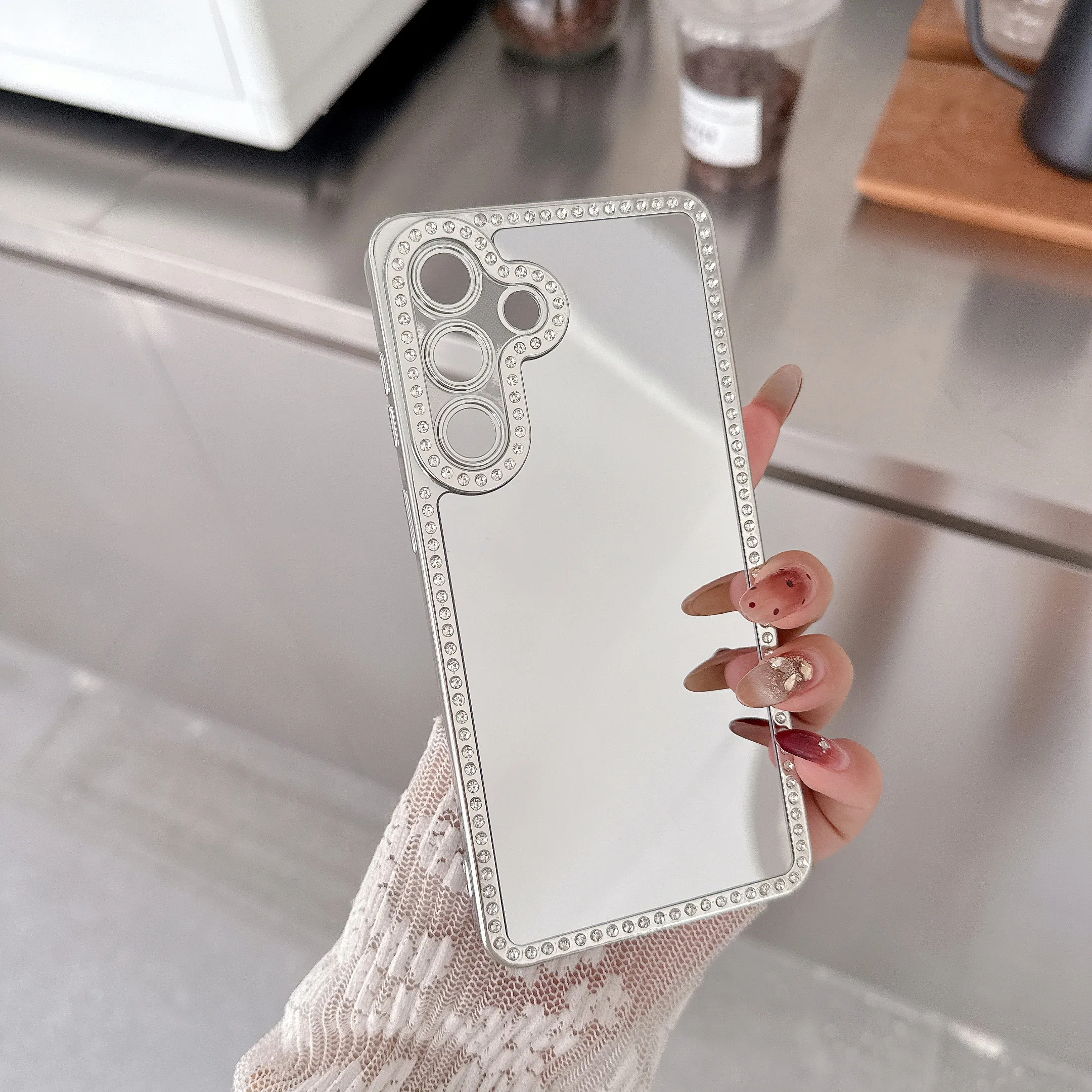 Luxury Plating Mirror Phone Case For Samsung Galaxy Series_voghion.com