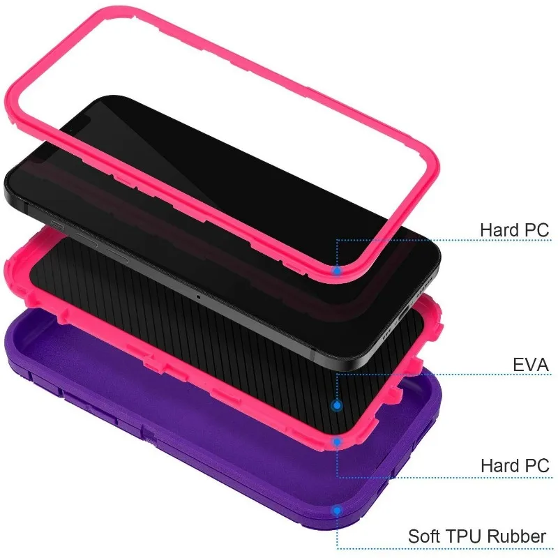 Heavy Duty Armor Original Shockproof Hybrid Phone Cover