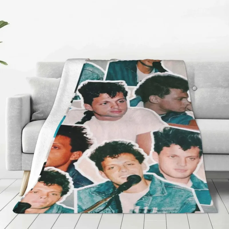 

Luis Miguel Singer Blanket Flannel Textile Decor Breathable Warm Throw Blankets for Home Office Bedding Throws