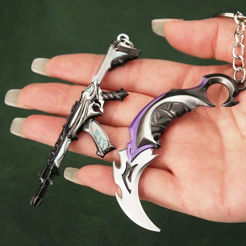 Valorant Agents Weapon Reaver 2.0 Karambit Knife Metal Vandal Game Peripheral Weapon Model Accessories Keychains Gifts Toys Boys