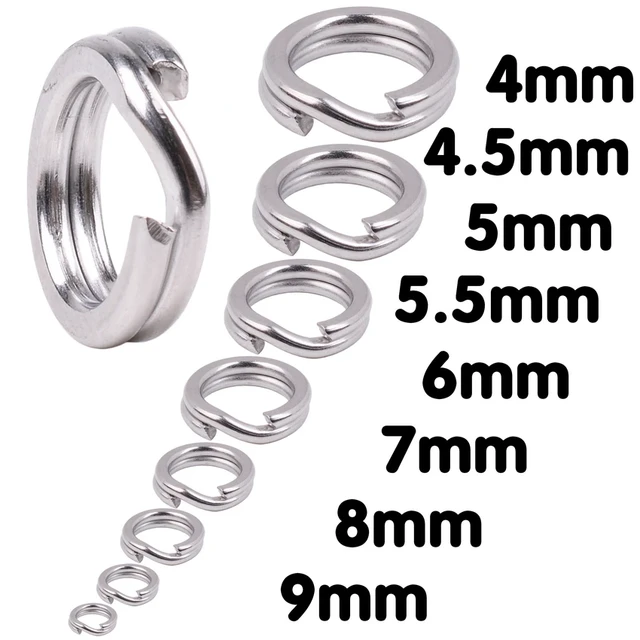 Stainless Steel Split Rings 5mm Fishing Lures  Best Split Rings Fishing -  50pcs - Aliexpress