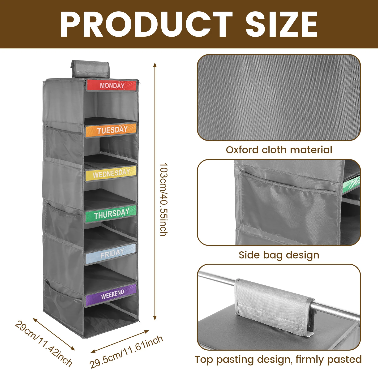 Foldable Closet Organizer Bag for Kids Clothes and Toys