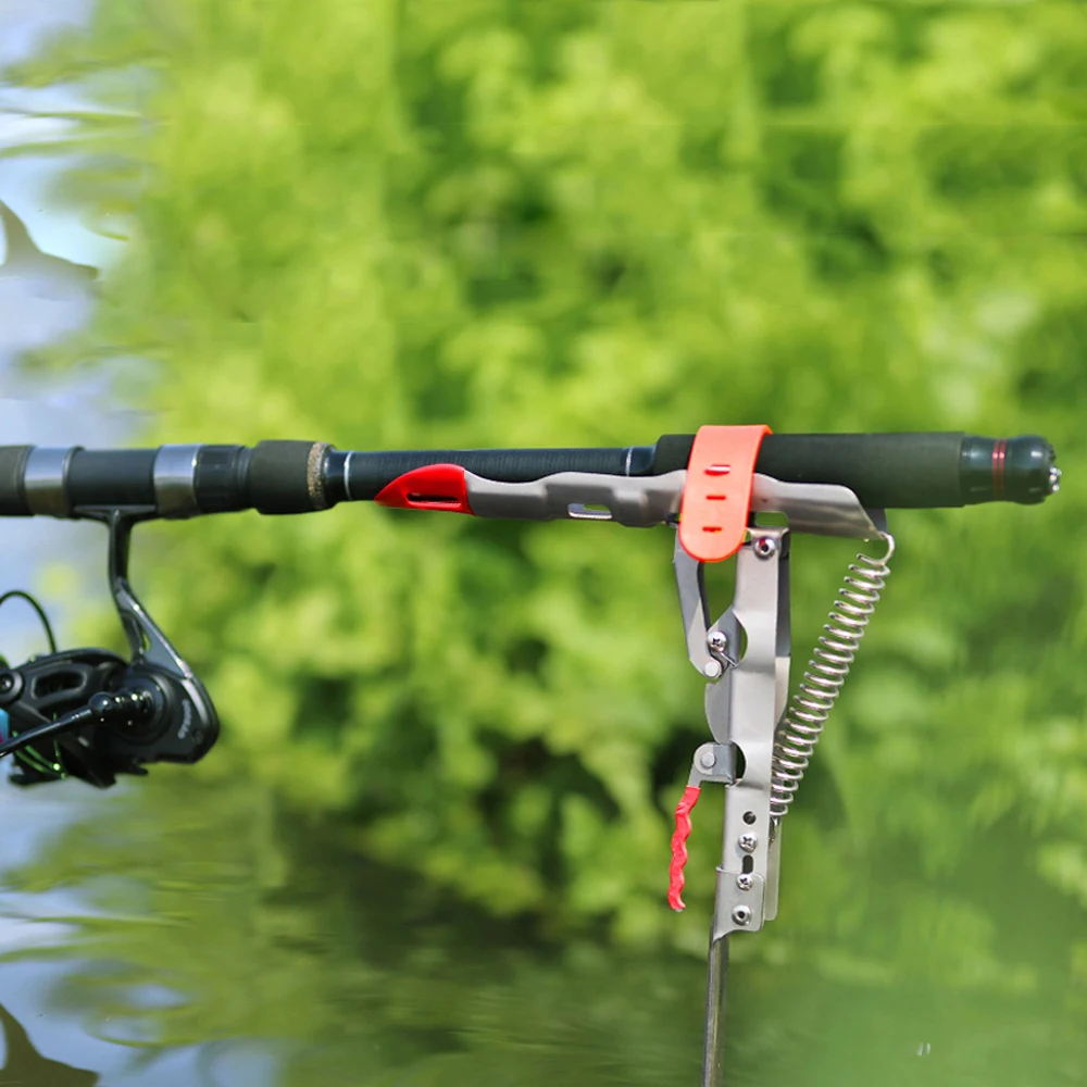 Smart Fish Catcher Automatic Spring Fishing Rod Holder Steel Pole