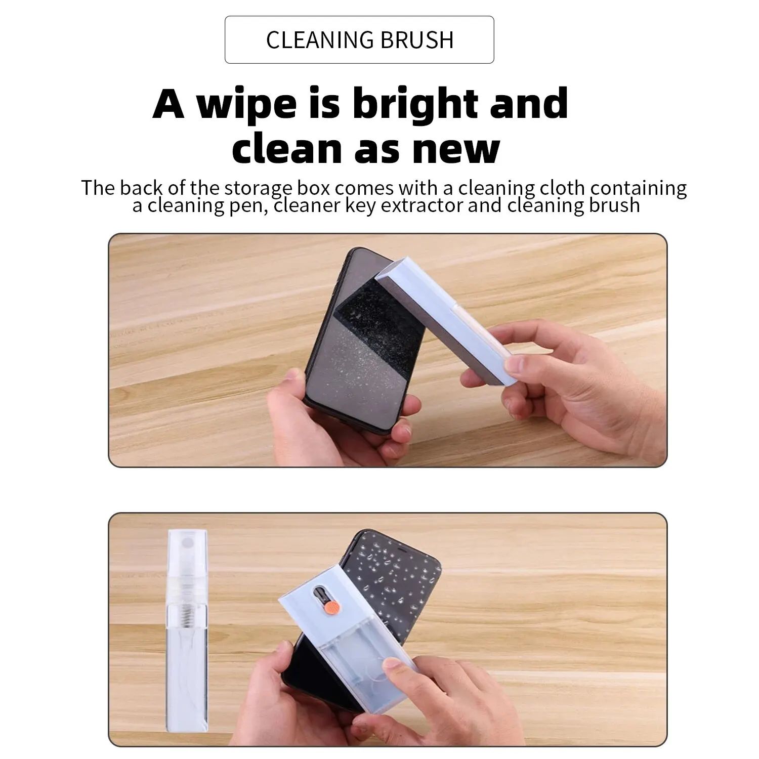 10 in 1 Computer Cleaning Kit Camera Tablet Microfiber Screen Cleaner Tools Earphone Cleaning Brush Keycap Puller Card Taking 5