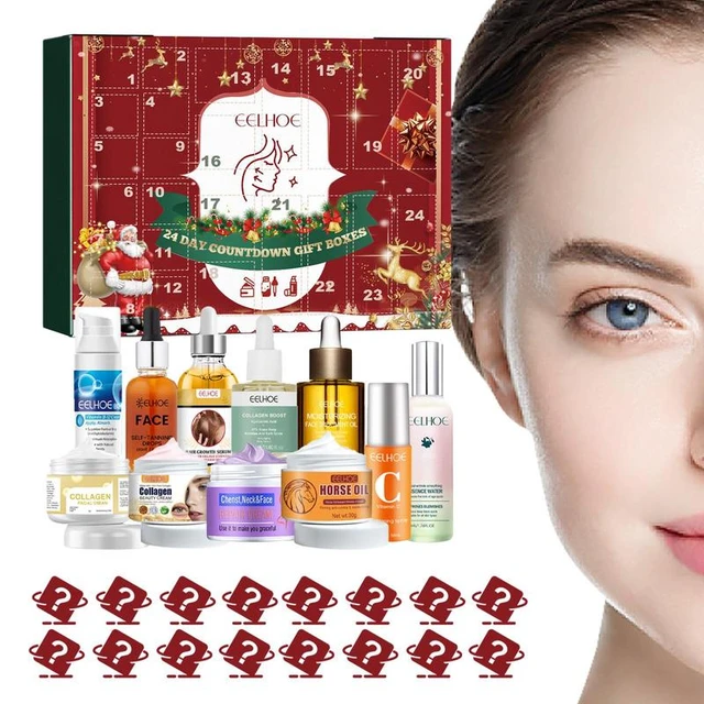 Christmas Advent Calendar Box Christmas Gifts Skin Care Makeup Box Gift Box  Facial Cream 24 Days