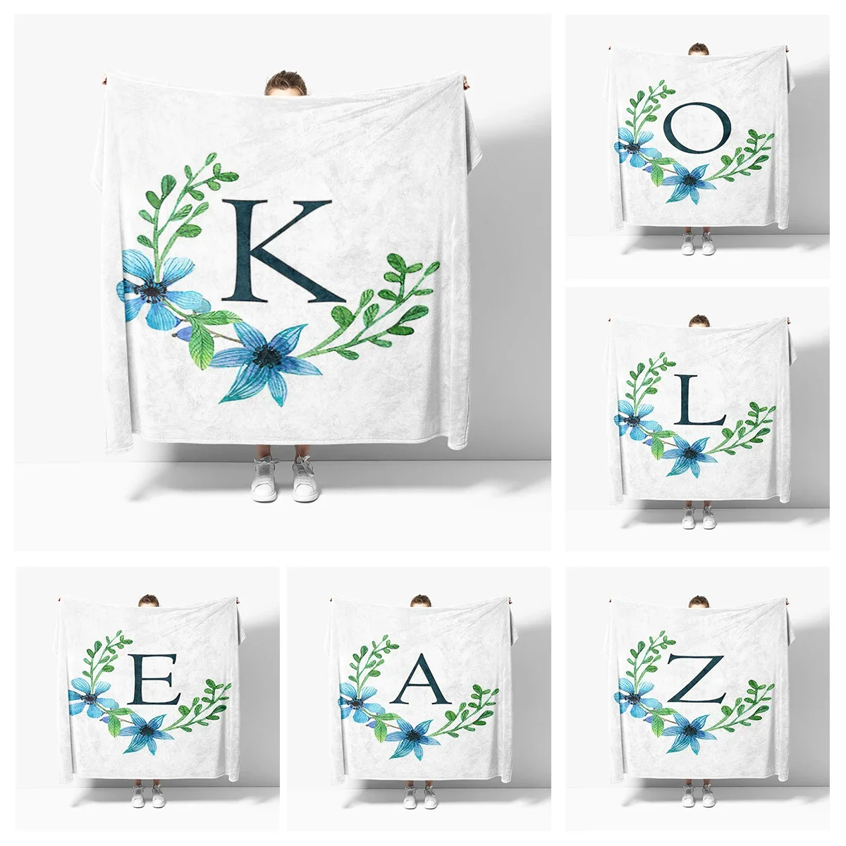 

Home decoration Letter wreath plush Sofa blanket anime Bedspread on the bed anime fluffy soft blankets thick blanket for winter