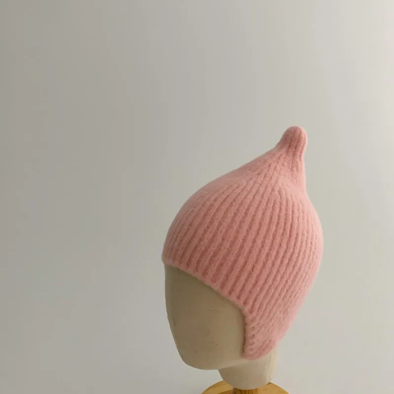 Berretti in maglia tinta una per uomo e donna, cappello in maglia con paraorecchie caldo, logo personalizzabile, autunno/inverno | SHEIN ALIA