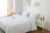 3-Piece King Duvet Cover Set - Solid White Bedding with 1 Duvet Cover & 2 Pillow Shams (Comforter Not Included) 1